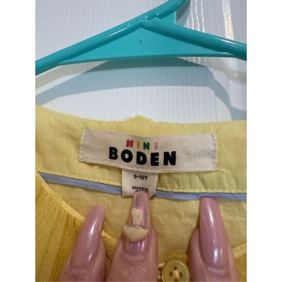 NWOT Mini Boden Sunflower Tiered Tulle Jacket Girls Size 9-10 - Picture 3 of 16